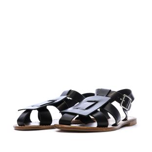 Sandales Noires Femme Pare Gabia Axpe vue 0