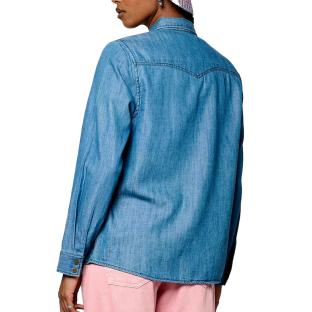 Chemise Manches Longues Bleu Femme Kaporal BINEE Photo of the Espace des Marques %store% store - view of %key%