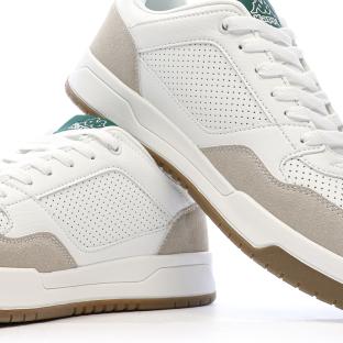Baskets Blanches/Beiges/Vert Homme Kappa Logo Manis vue 0