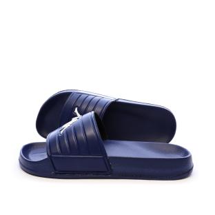 Claquettes Marine Garçon Kappa Logo Sarty vue 0