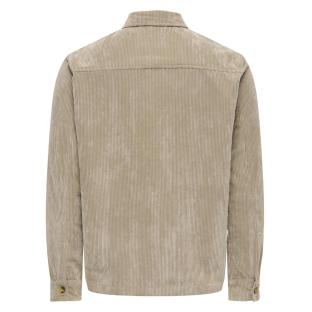 Camisa de terciopelo acanalado beige para hombre de Only & Sons Corduroy ver 0