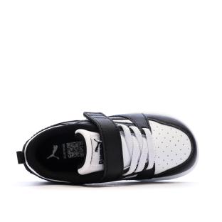 Baskets Noires/Blanches Garçon Puma Rebounds vue 0