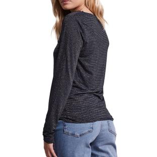 Pieces Tamara Camiseta de mujer a rayas azul marino ver 0