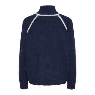Pieces Lola Jersey Azul Marino/Blanco Mujer ver 0
