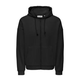 Schwarzes Herren-Sweatshirt mit Reißverschluss Only &amp; Sons Chase Ansicht 0