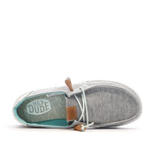 Chaussures Grise Chiné Femme Hey Dude Wendy Heathered Slub vue 0