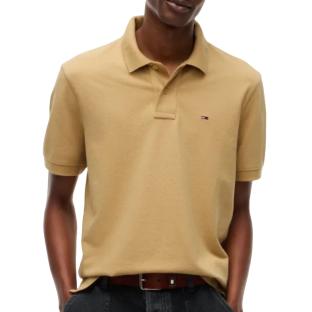 Polo Beige Foncé Homme Tommy Hilfiger Regular vue 0