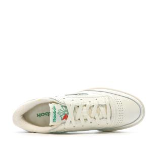 Baskets Blanche/Verte Homme Reebok Club C85 Vintage vue 0