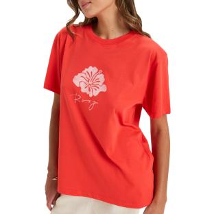 Roxy Hangloose Women's Red T-Shirt Photo of the Espace des Marques %store% store - view of %key%