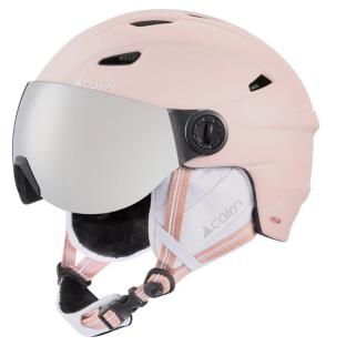 Casque de Ski Rose Femme Cairn Electron Visor vue 0