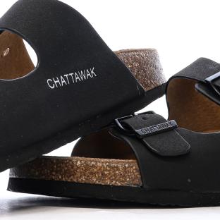 Sandales Noires Femme Chattawak Orphée vue 0