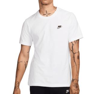Nike Sportswear Club Men's White T-Shirt Photo of the Espace des Marques %store% store - view of %key%