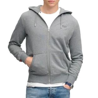 Sweat Gris Clair Homme Superdry Essential vue 0