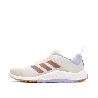 Baskets Blanches/Beiges Femme Adidas Everyset vue 0