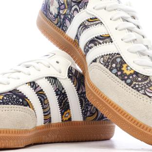 Baskets Multicolore Adidas Samba OG x Liberty London vue 0