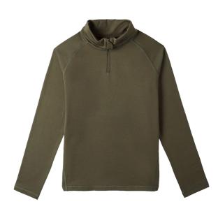 O'Neill Clime Fleecejacke mit halbem Reißverschluss in Khaki für Jungen Ansicht 0