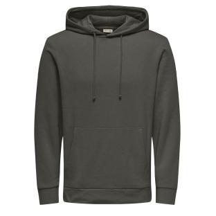 Herren-Kapuzenpullover in Khaki von Only & Sons Hood Ansicht 0