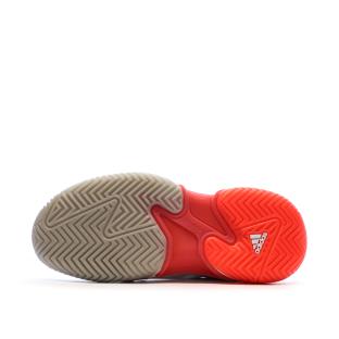 Chaussures de tennis Blanches/Roses Femme Adidas Barricade vue 0