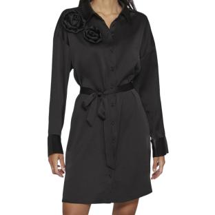 Robe Noir Femme Vila Vimedina Rose vue 0