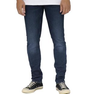 Dunkelblaue, verwaschene Regular-Fit-Jeans für Herren von Only & Sons Weft Ansicht 0
