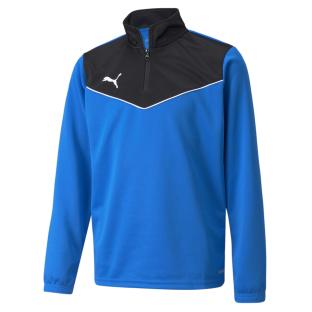 Boys' Puma Indrise 1/4 zip sweatshirt Black/Blue Photo of the Espace des Marques %store% store - view of %key%