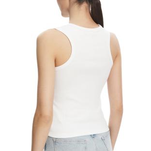 Women's White Tank Top Calvin Klein Jeans A Woven Label Photo of the Espace des Marques %store% store - view of %key%