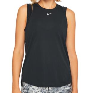Débardeur de Sport Noir Femme Nike OneTank vue 0