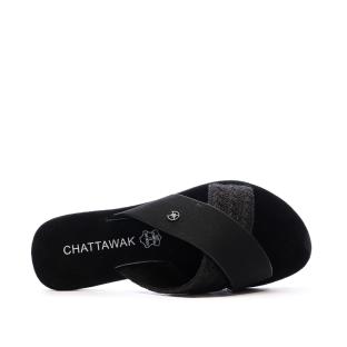 Sandales Noir Femme Chattawak Dacota vue 0