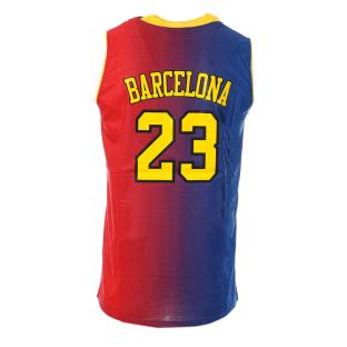 Sport Zone Barcelona Men's Red/Blue Basketball Jersey Photo of the Espace des Marques %store% store - view of %key%