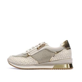 Marco Tozzi Cream Comb Gold Trainers Photo of the Espace des Marques %store% store - view of %key%