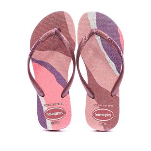 Tongs Prunes Fille Havaianas Hav Slim Palette Glow VV vue 0