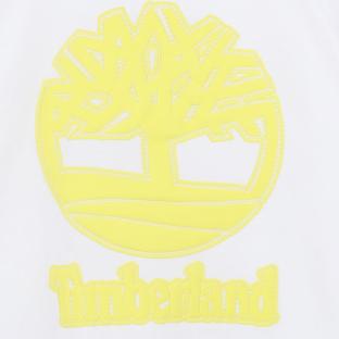 T-Shirt Blanc/Jaune Garçon Timberland T60482 vue 0
