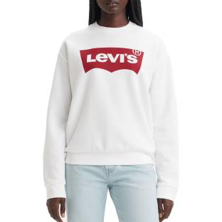 Sweat Blanc Mixte Levi's Droit Batwing vue 0
