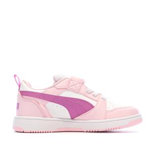 Baskets Rose Pale Fille Puma Rebound vue 0