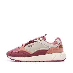 Women’s Pink/Beige Trainers – Pepe Jeans Marlon Photo of the Espace des Marques %store% store - view of %key%