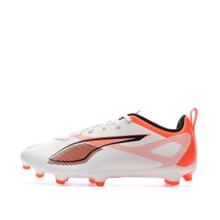 Chaussures de Foot Blanc/Orange Junior Puma Ultra 5 Play FG/AG vue 0
