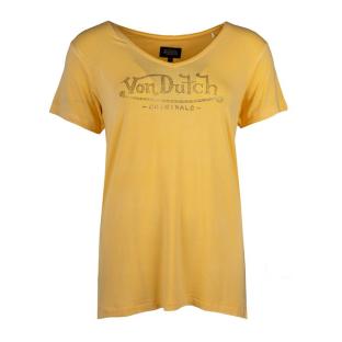 T-shirt Jaune Femme Von Dutch ROAN vue 0