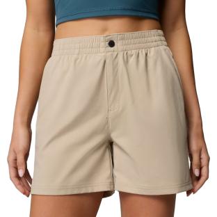 Pantalones cortos de senderismo beige para mujer Columbia Cedar Crest ver 0