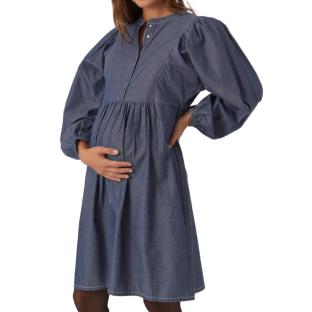 Dunkelblaues Kleid für Frauen Mamalicious Jeanne Ansicht 0