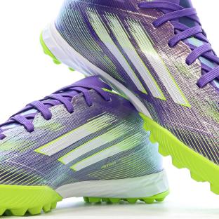 Chaussures de Foot Violet/Jaune Adidas F50 League TF vue 0