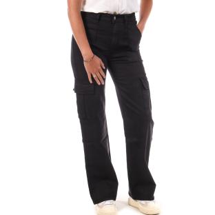 Pantalon Cargo Noir Femme My Tinas Cargo Wide Leg vue 0