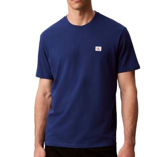 T-Shirt Marine Homme Calvin Klein Jeans Badge L4G vue 0