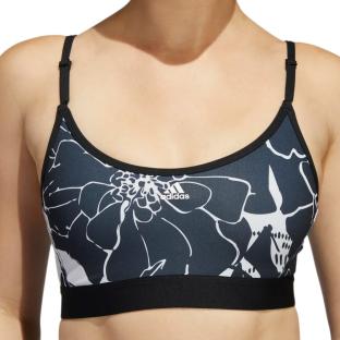 Brassière Imprimé Noir/Blanc Femme Adidas Floral vue 0