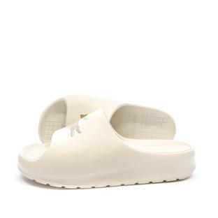 Claquettes Beiges Femme Lacoste Serve Slide 2.0 vue 0