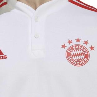 Bayern Munich Men's White Polo Adidas 2022/23 Photo of the Espace des Marques %store% store - view of %key%