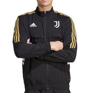 Juventus Veste de survêtement Noir Adidas 2022/2023 vue 0