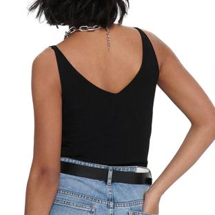 Camiseta de tirantes de punto negra para mujer JDY NANNA ver 0