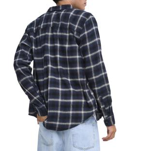 Chemise à carreaux Bleu Marine Homme Jack & Jones Flannel vue 0