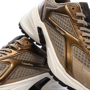 Zapatillas marrones para mujer Calvin Klein Jeans Hike Run Ckstripe ver 0