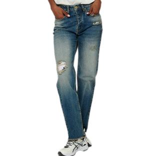 Jean Droit Bleu Femme Kaporal BEKKI vue 0